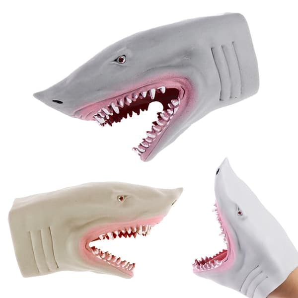 Hånddukke Haj Hoved - Dukke 17cm