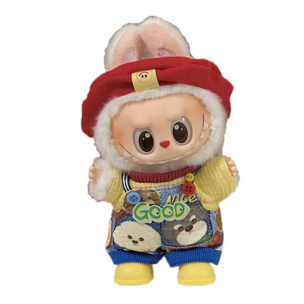 1 kpl POP MART Labubu The Monsters Macaron -asu (nukke ei sisälly pakkaukseen)