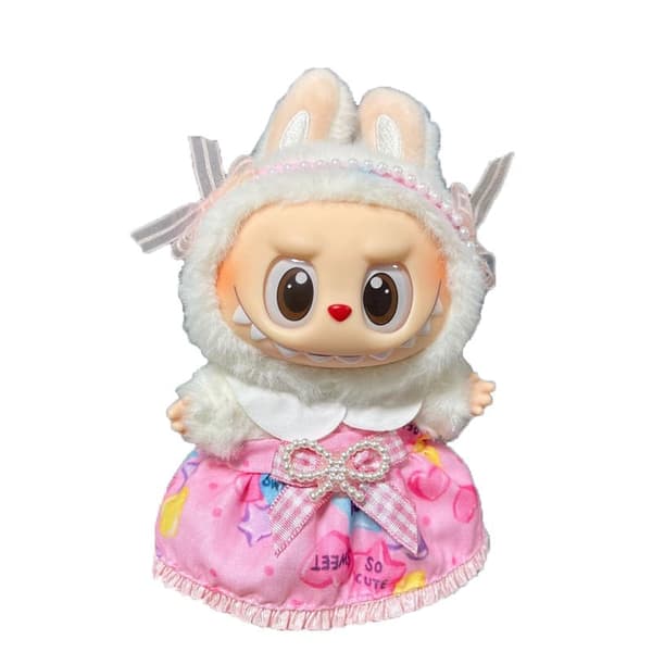 1-pack POP MART Labubu The Monsters Macaron kjolar(Dockor och skor ingår ej)