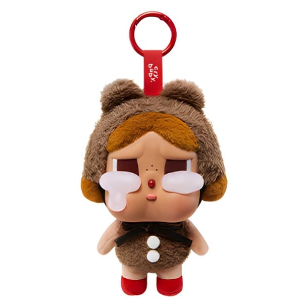 POP MART Crybaby – Blind Box nøglering (sød plysfigur, tilfældigt indhold)