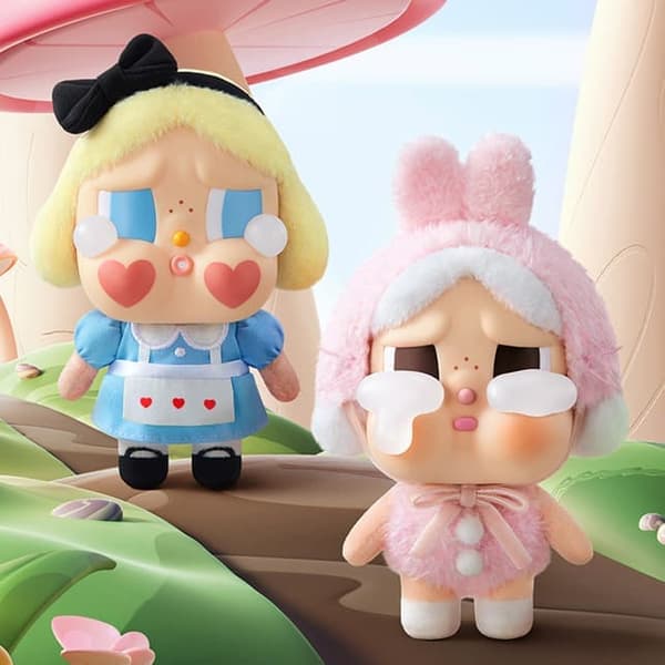 POP MART Crybaby – Blind Box nøglering (sød plysfigur, tilfældigt indhold)