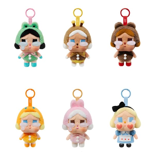 POP MART Crybaby – Blind Box nøglering (sød plysfigur, tilfældigt indhold) two pack