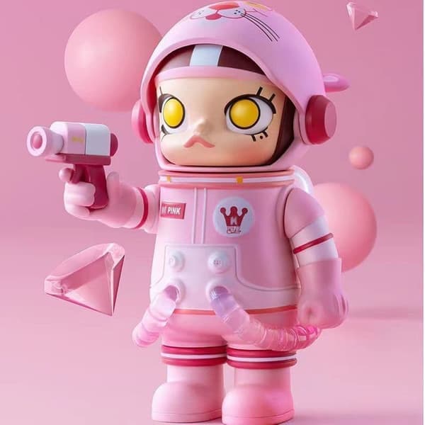 POP MART MOLLY MEGA Space Series 2 – Blind Box Astronautfigur (Innehåll Slumpmässigt)