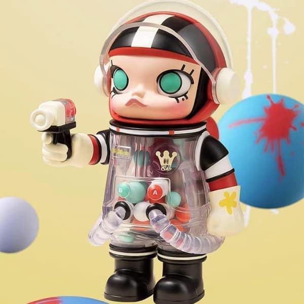 POP MART MOLLY MEGA Space Series 3 – Blind Box astronautfigur (tilfældigt indhold)