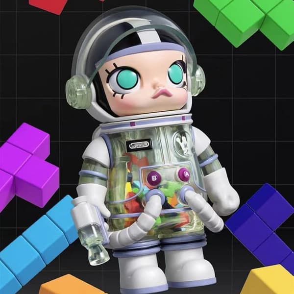 POP MART MOLLY MEGA Space Series 3 – Blind Box astronautfigur (tilfældigt indhold)