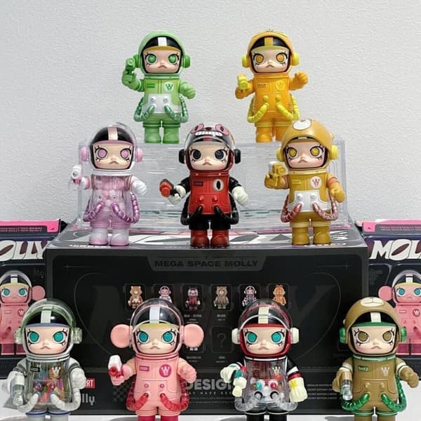 POP MART MOLLY MEGA Space Series 3 – Blind Box astronautfigur (tilfældigt indhold) two pack