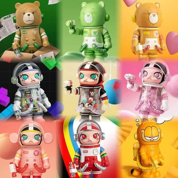 POP MART MOLLY MEGA Space Series 3 – Blind Box -astronauttihahmo (satunnainen sisältö)