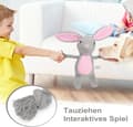 Pikkukuva 3 / 6: OBOSOE Pehmopuuvillainen purulelu köysilelu, vinkuva koiranlelu kahisevalla paperilla pienille ja keskikokoisille koirille