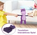 Pikkukuva 3 / 6: OBOSOE Pehmopuuvillainen purulelu köysilelu, vinkuva koiranlelu kahisevalla paperilla pienille ja keskikokoisille koirille