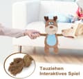 Pikkukuva 3 / 6: OBOSOE Pehmopuuvillainen purulelu köysilelu, vinkuva koiranlelu kahisevalla paperilla pienille ja keskikokoisille koirille