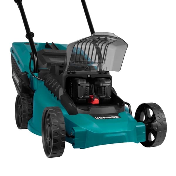 VONROC Plæneklipper 40V - 33cm - kulfri motor | Inkl. 2x 2.0Ah akku og oplader