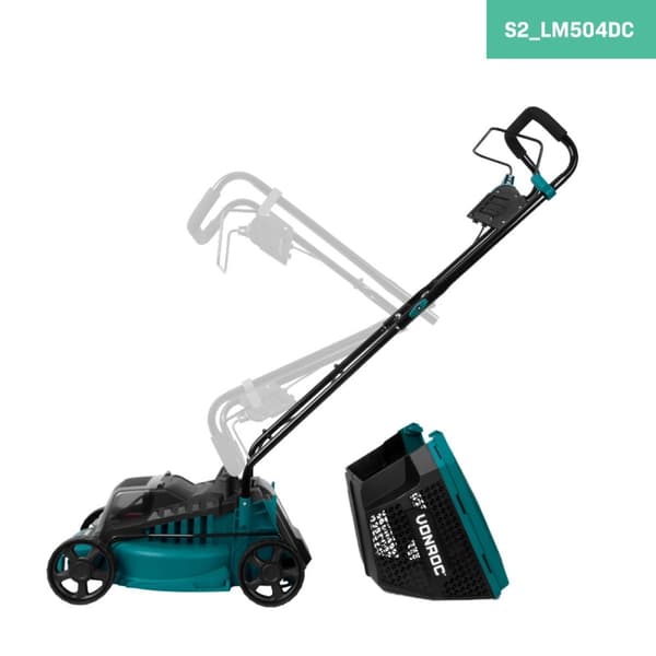 VONROC Plæneklipper 40V - 33cm - kulfri motor | Inkl. 2x 2.0Ah akku og oplader