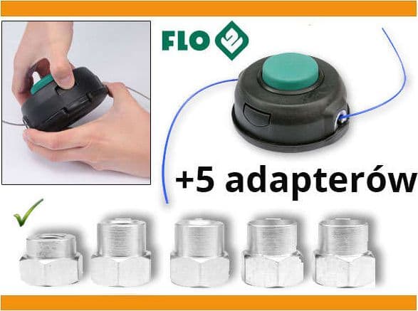 FLOVE-HUVUD MED 5 ADAPTRAR