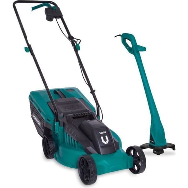 Gräsklipparsats 1300W klippbredd 32cm – Röjklippare 300W klippdiameter Ø230mm