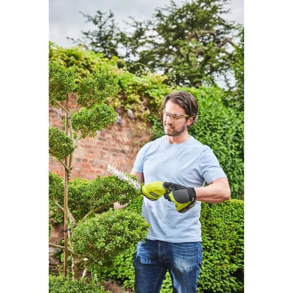 RYOBI RY18GSA-0 gräsklippare - Dubbel funktion: Växtskulptör - 120 mm och 200 mm blad - 18V