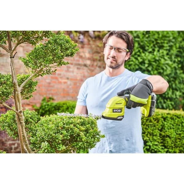 RYOBI RY18GSA-0 gräsklippare - Dubbel funktion: Växtskulptör - 120 mm och 200 mm blad - 18V