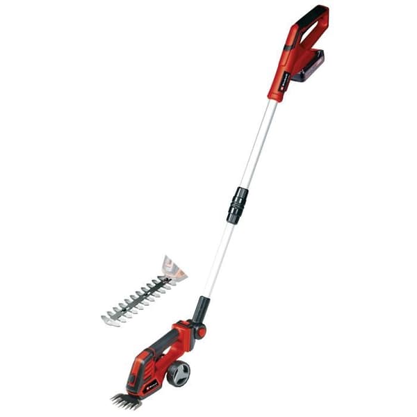 Einhell Gräsklippare, trädgårdssax utan sladd GE-CG 18/100 Li T Kit Power X-Change (18V) Levereras med batteri 2,5Ah och laddare