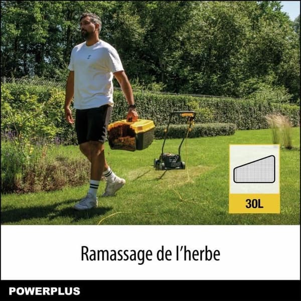 Gräsklippare och Elektrisk Trimmer - POWERPLUS - POWXG62205T - Gräsklippare 1300 W & 32 mm Ø - Trimmer 250 W & 220 mm Ø