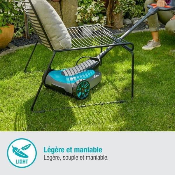 Gräsklippare - GARDENA - HandyMower 22/18V P4A - Batteriklippare - Grå - 32 cm - 75 mm