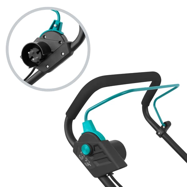 VONROC Gräsklippare 1600W – 38 cm – 5 Klipphöjder – 42L Uppsamlare – För kraftigt gräs – LM506AC