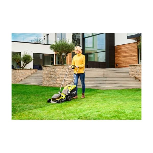 RYOBI - 36V HYBRID push-klippare (drivs av 2 ONE+™-batterier) - 37 cm kapning + 2 5 Ah-batterier &amp; laddning. - RY18LMH37A-250