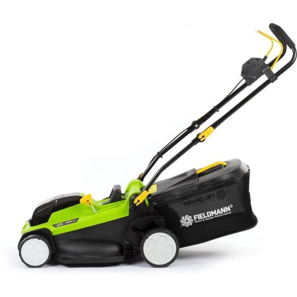 Batteridriven gräsklippare - FIELDMANN - 20V - Klipplängd 43 cm - Maximal höjd 75 mm - Batteri och laddare ingår ej.