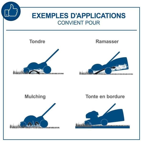 Trådlös gräsklippare BC-MP380-X - klippbredd 38cm + mulchning + uppsamling + justerbar höjd - SCHEPPACH 20V IXES - utan batteri eller laddare