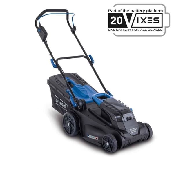 Trådlös gräsklippare BC-MP380-X - klippbredd 38cm + mulchning + uppsamling + justerbar höjd - SCHEPPACH 20V IXES - utan batteri eller laddare