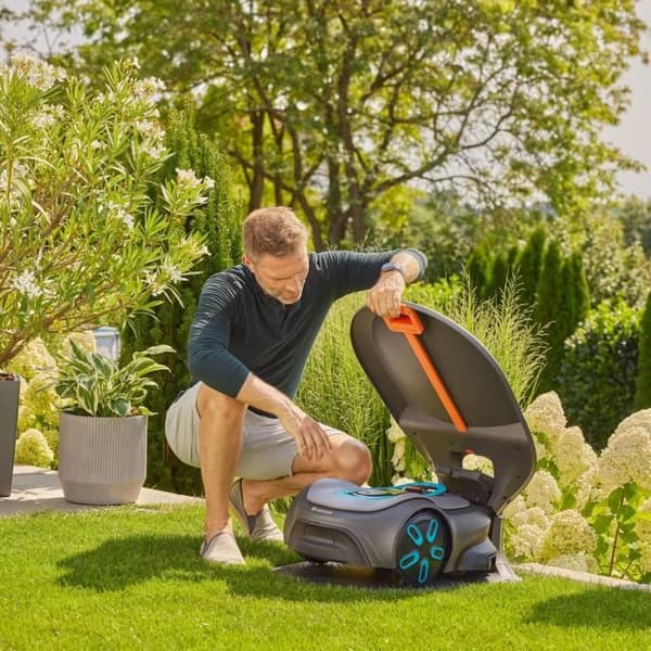Robotsklippare skydd - GARDENA - kompatibel med SILENO Max och Free - Laddstation - Sol- och smuts skydd
