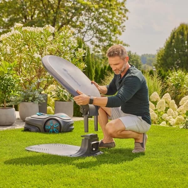 Robotsklippare skydd - GARDENA - kompatibel med SILENO Max och Free - Laddstation - Sol- och smuts skydd