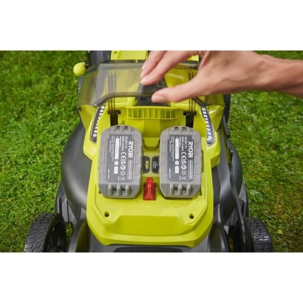 RYOBI - Handgräsklippare 18V Brushless - Klippbredd 40 cm - uppsamling och mulching - säljs utan batteri eller laddare - RY18LMX40C-0