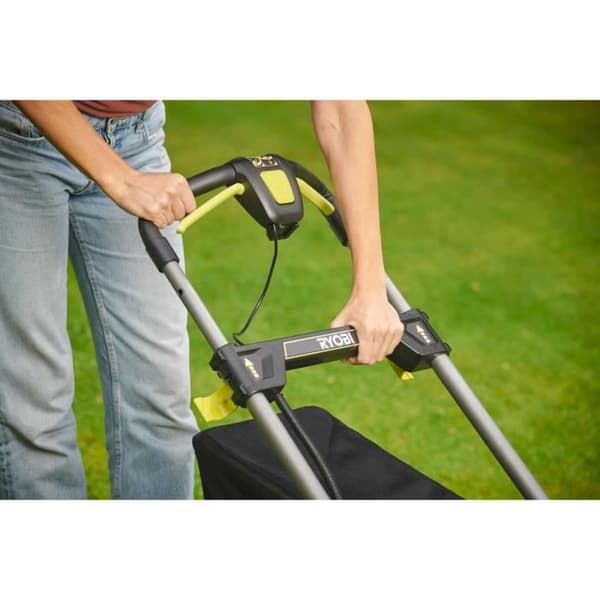 RYOBI - Handgräsklippare 18V Brushless - Klippbredd 40 cm - uppsamling och mulching - säljs utan batteri eller laddare - RY18LMX40C-0