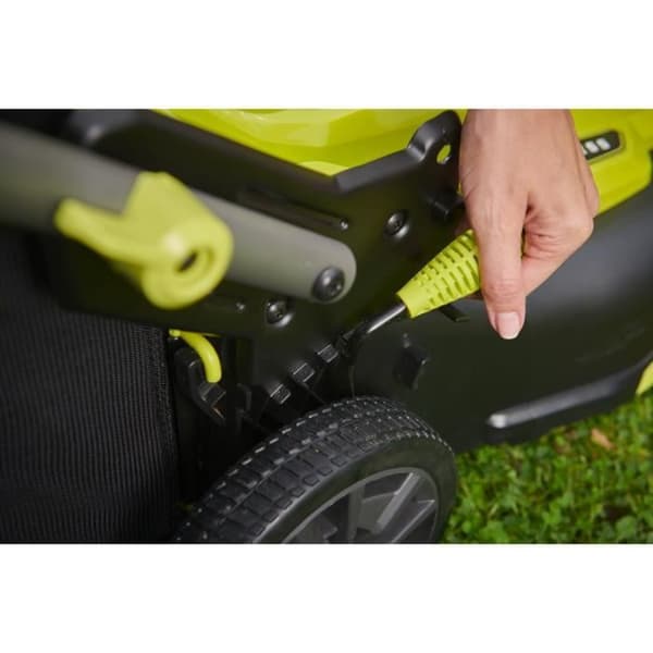 RYOBI - Handgräsklippare 18V Brushless - Klippbredd 40 cm - uppsamling och mulching - säljs utan batteri eller laddare - RY18LMX40C-0