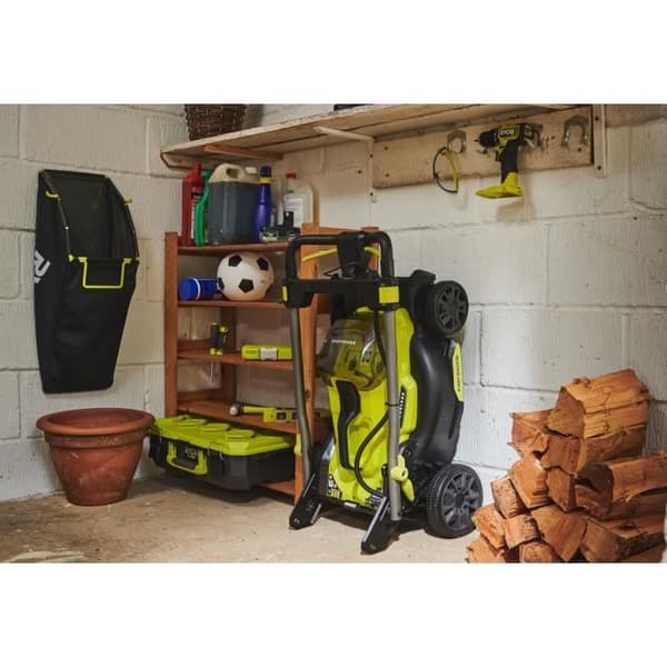 RYOBI - Handgräsklippare 18V Brushless - Klippbredd 40 cm - uppsamling och mulching - säljs utan batteri eller laddare - RY18LMX40C-0