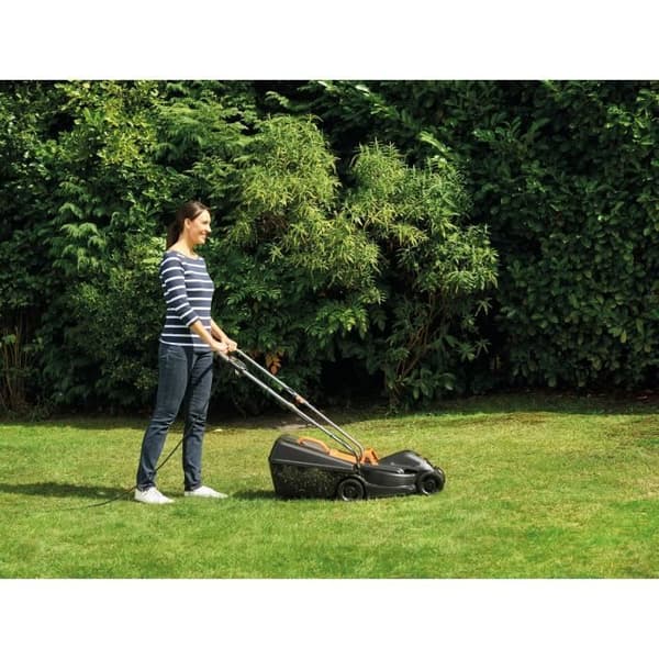 BLACK+DECKER BEMW351-QS elektrisk gräsklippare - 1000W - 32 cm klipplängd - 3 justerbara höjder