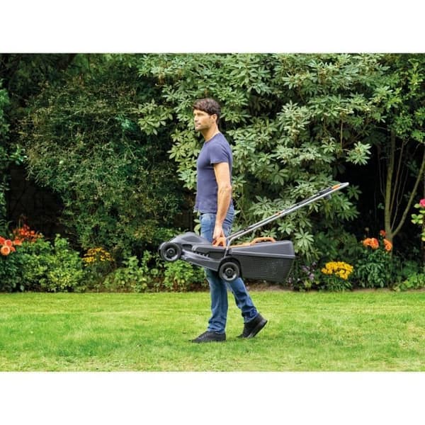 BLACK+DECKER BEMW351-QS elektrisk gräsklippare - 1000W - 32 cm klipplängd - 3 justerbara höjder