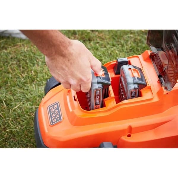 BLACK+DECKER 18V Gräsklippare BCMW3318L2-QW 33 cm - Trädgård upp till 350 m² - 35 L med 2 batterier och 1 laddare
