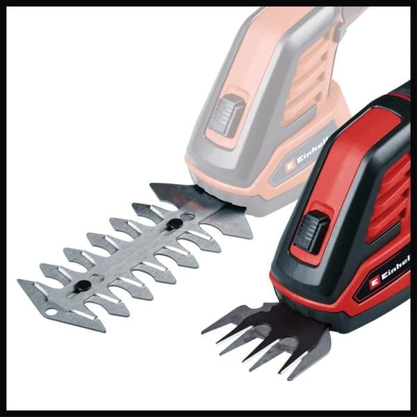 Einhell Grästrimmer och busksax utan sladd GC-CG 3,6/70 Li (3,6 V, Li-Ion-batteri 2,0 Ah, teleskophandtag)
