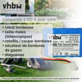 Miniatyrbild 2 av 5: vhbw Li-Ion-batteri 3400mAh för robotgräsklippare Gardena R100Li, R130Li, R160Li 2016, R160Li 2017, R160Li 2018