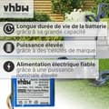 Miniatyrbild 4 av 5: vhbw Batteri Robot gräsklippare kompatibel med Husqvarna Automower 310, Husqvarna Automower 315 - (3400mAh, 18,5V, Li-Ion)