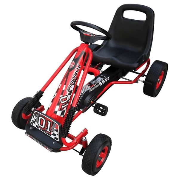 vidaXL pedal-gokart til børn rød
