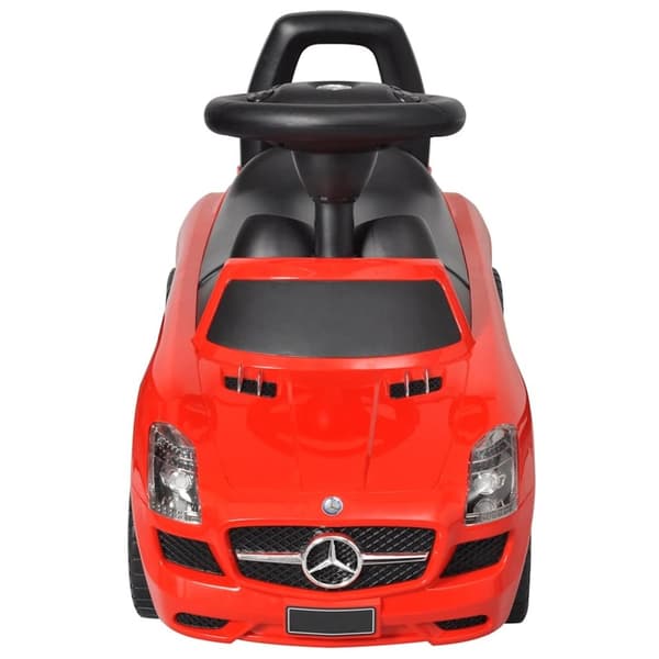vidaXL Mercedes Benz skubbevogn rød