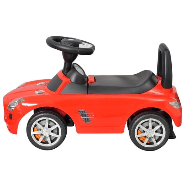 vidaXL Mercedes Benz skubbevogn rød
