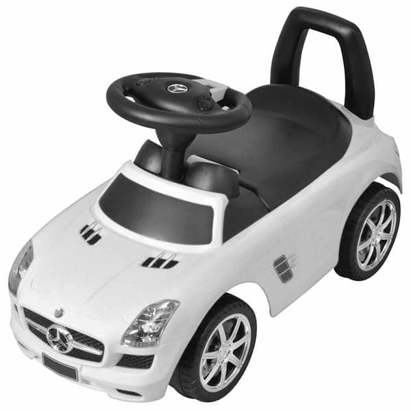 vidaXL Mercedes Benz skubbebil hvid