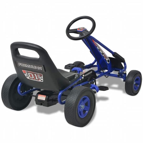 vidaXL pedal-gokart med justerbart sæde blå