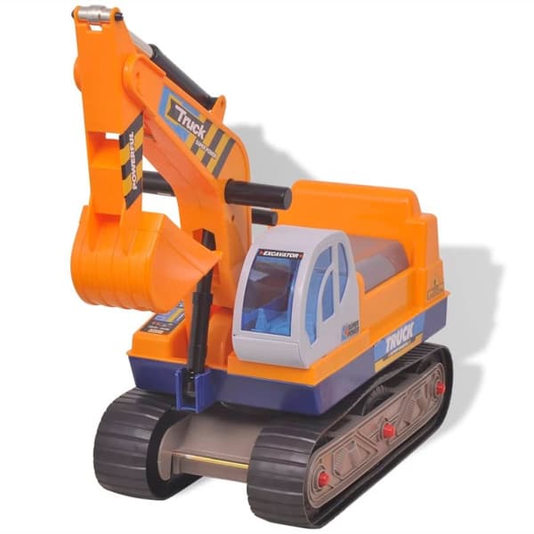 vidaXL Ride-on Gravemaskine Plastik Gul