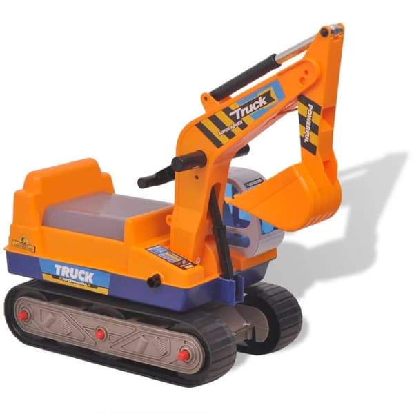 vidaXL Ride-on Gravemaskine Plastik Gul