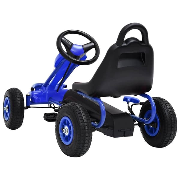 vidaXL pedal-gokart med pneumatiske dæk blå