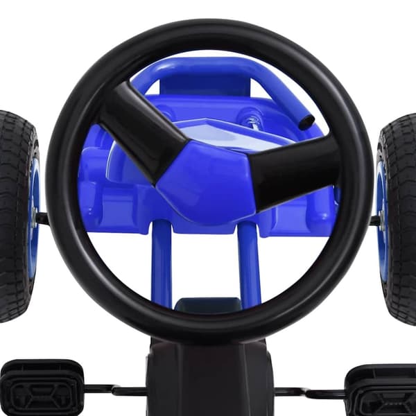 vidaXL pedal-gokart med pneumatiske dæk blå