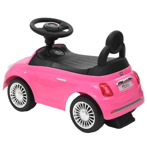 vidaXL Gåbil Fiat 500 rosa